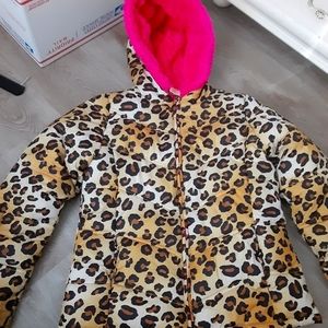 Girl girls cheetah Faded Glory jacket